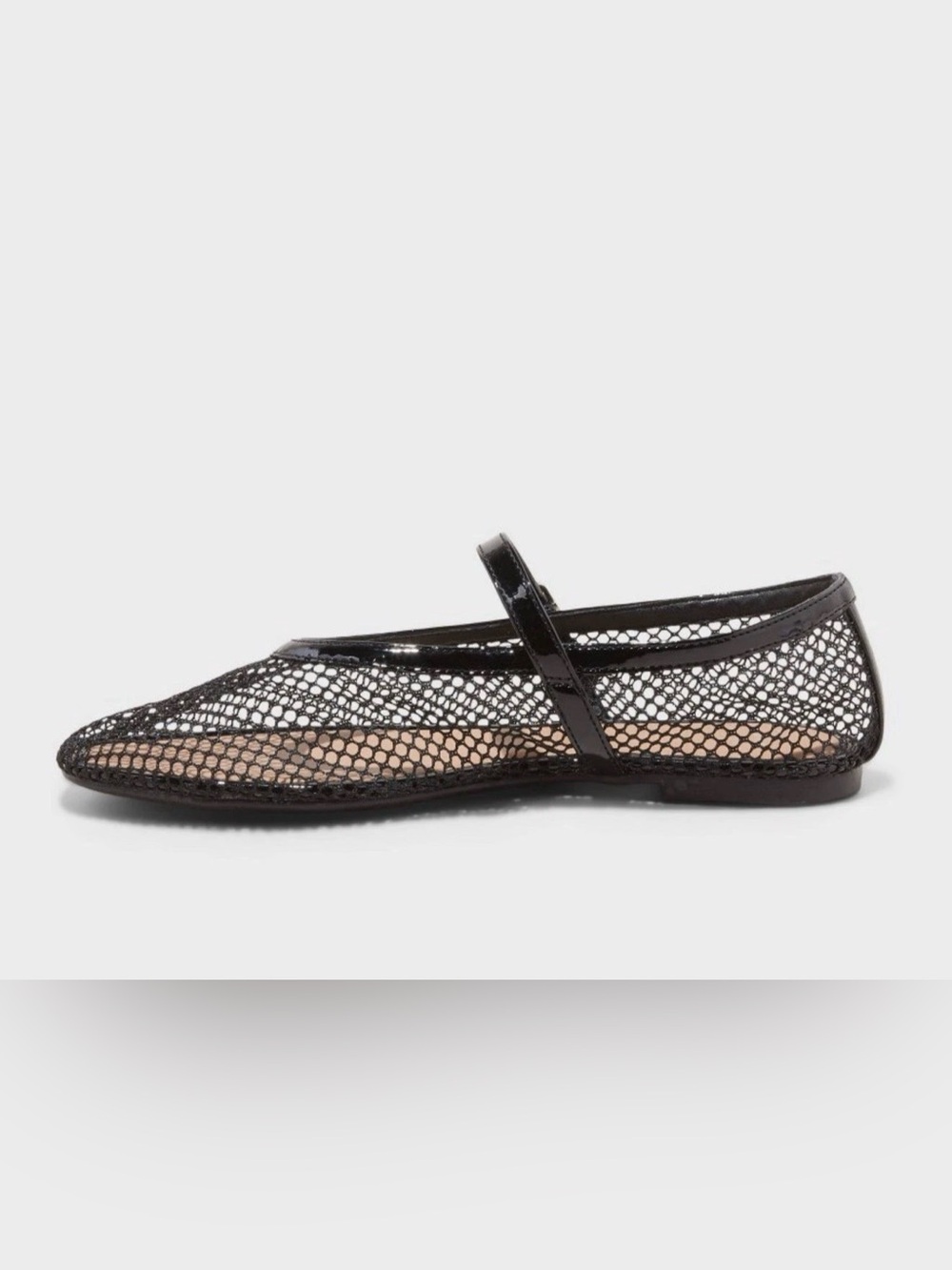 Size 10 Issa Mesh Mary Jane Ballet Flats  Memory Foam Insole  a new day Fishnet - Picture 2 of 7